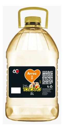 Vinagre De Cereal Toscano 5 Litros