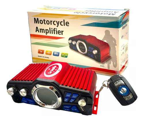 Potencia Amplificador Bluetooth Para Moto Auto 12v Usb