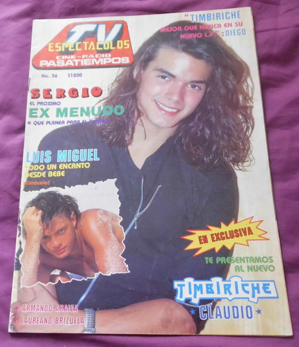 Revista Tvespectaculo Menudo Timbiriche Luis Miguel Karina