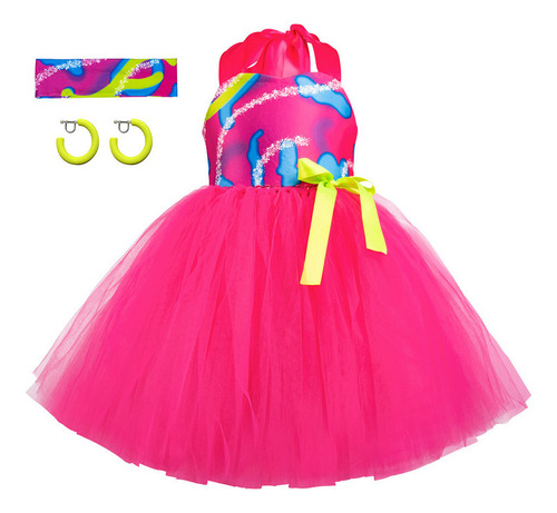 Cosplay Princesa Vestido Tutú Para Niñas De 2-8 Años