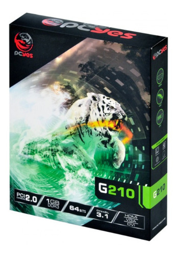 Imagem 2 de 6 de Placa De Video Pcyes Geforce Nvidia G210 1gb Ddr3 64 Bits
