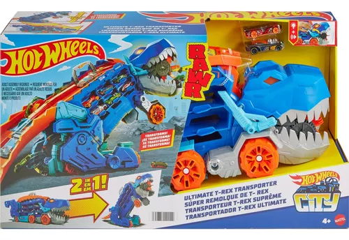 Circuit de piste de déchaussement Hot Wheels T-Rex - Mattel