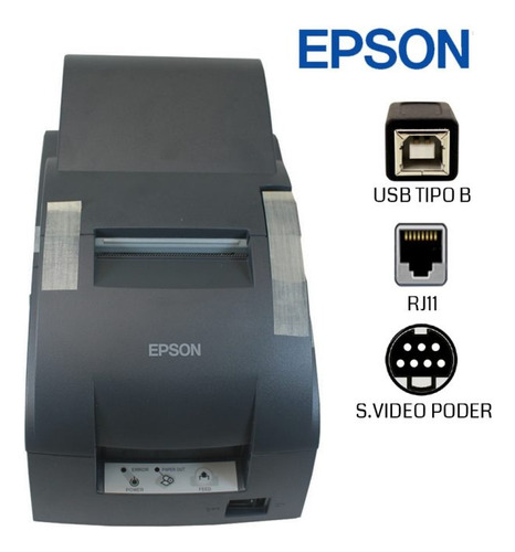 Impresora Ticketera Epson Tm-u220pa Imprime 2 Original Copia