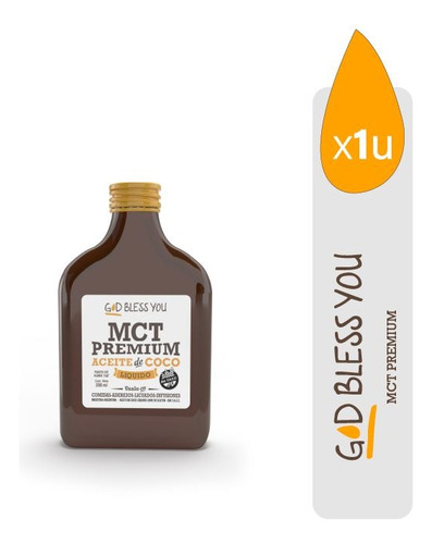 Aceite Mct Petaca Premium God Bless You 200ml