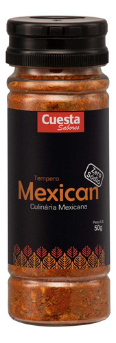 Tempero Mexican - Culinária Mexicana - Zero Sódio - 50g