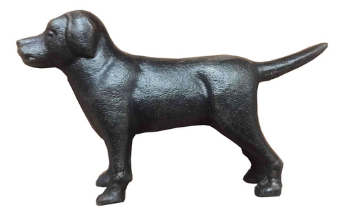 Figura De Perro Labrador De Hierro Fundido Vintage Decorativ