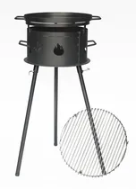 Comprar Fogonero Francis Mallmann Con Patas Desm + Parrilla + Chapa