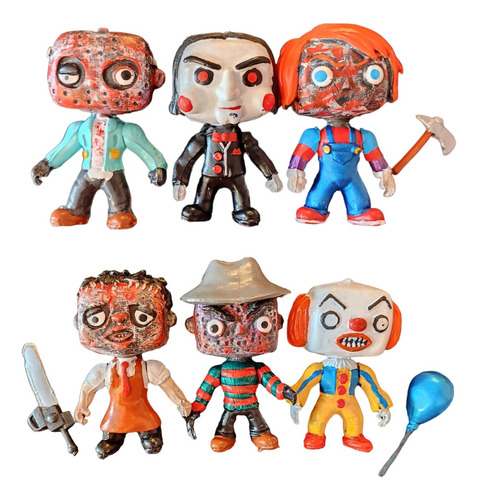 6 Figuras De Terror Halloween Diabólicos Pop Bootleg
