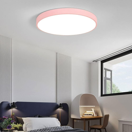 Lampara Led Decorativa 36w C/control 3 Tonos Rosada Dimpro