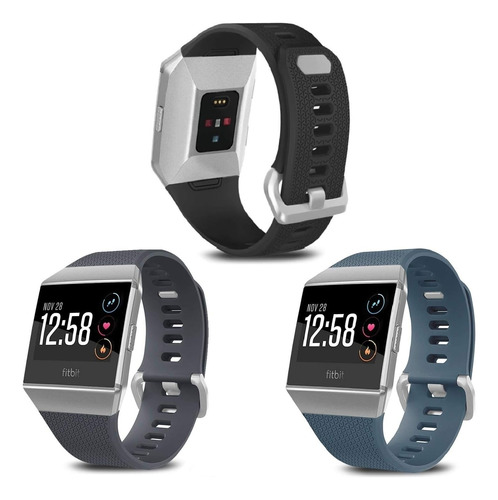 3 Mallas Para Reloj Fitbit Ionic / Talle Large