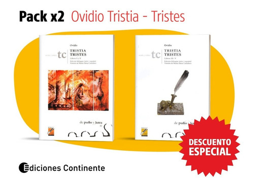 Pack X 2 Ovidio Tristia / Tristes