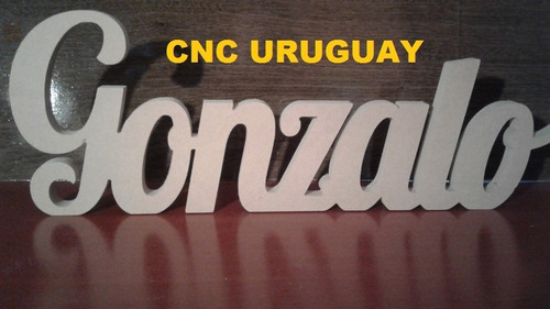 Imagen 1 de 1 de Gonzalo - Letras En Madera Para Decoración Mesa De Torta