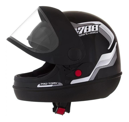 Capacete Para Moto Pro Tork Sport Moto 788 Cor Branco Tamanho do capacete 60