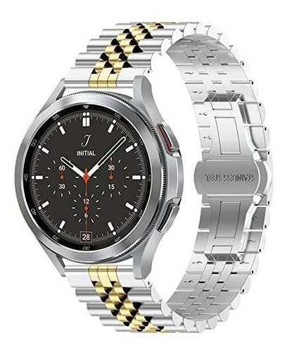 Correa De Metal Wolait Para Samsung Galaxy Watch 4 -plata