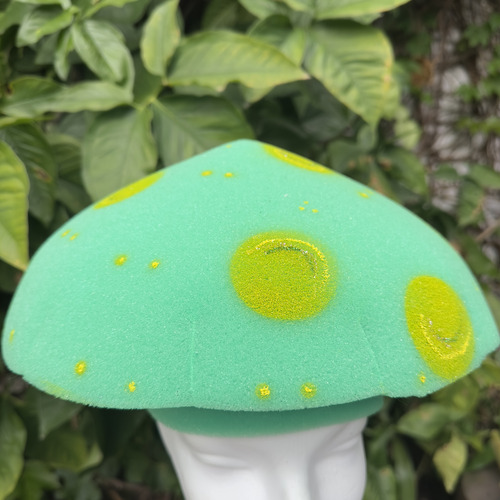 Gorro De Hongo Cotillon Disfraces Fiestas En Goma Espuma
