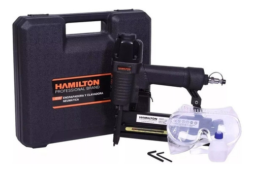 Imagen 5 de 8 de 3000 Grampas Clavadora Neumatica Ga18 25mm Total Amx Hamilto