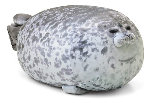 Almohada Para Niños Merryxd, Gris, Foca Algodon, Pequeño