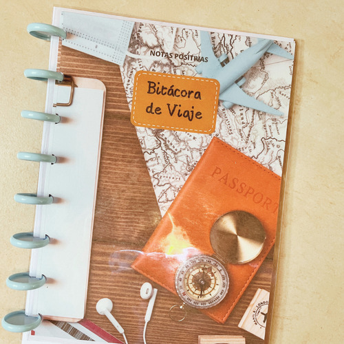 Bitácora De Viaje | Cuaderno Inteligente | A5 | 80hojas Varios Viaje 2025