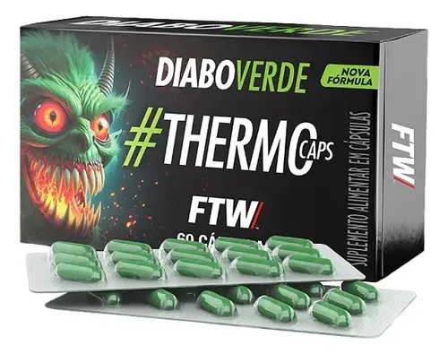 Termogenico ThermoCaps 200mg 60caps FTW - DIABO VERDE