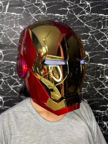Capacete Eletrônico Comando Voz Iron Man Mk5 Homem De Ferro