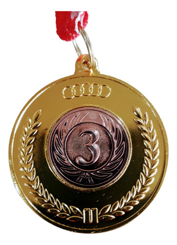 Medalla Deportiva 3er Lugar 5 Cms. Incluye Grabado Y Cinta.