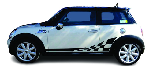 Stickers Franjas Laterales Cuadros Mini Cooper 2002-2023