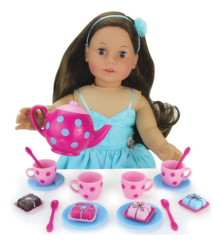 Sophias Doll Size Pink And Blue 18 Pulgadas Doll Tea Party S