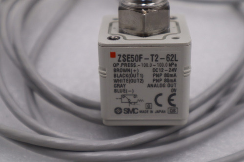 Smc Zse50f-t2-62l Smc Sensor-100~100kpa Stock L-516- Ccw