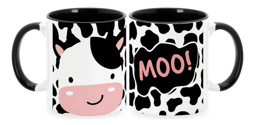 Taza Mug 11oz Vaquita Mu Mooo Negro