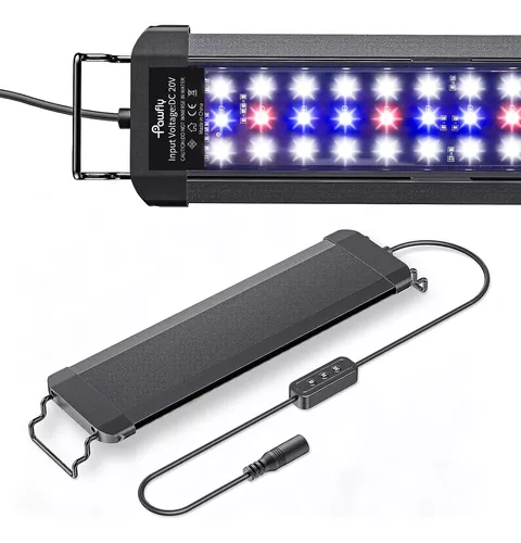 Lominie Luz LED para plantas de acuario de 60 W, espectro completo, luz LED  para pecera, 180 LED, re…Ver más Lominie Luz LED para plantas de acuario
