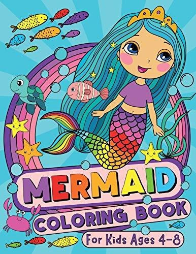 Book : Mermaid Coloring Book For Kids Ages 4-8 (us Edition)