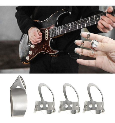 2025 1 Juego De Púas De Metal Con 1 Pulgar Y 3 Uñas