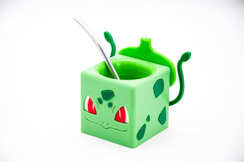 Mate Impreso En 3d Cube Pikachu Bubalsaur Squirtle Charman  