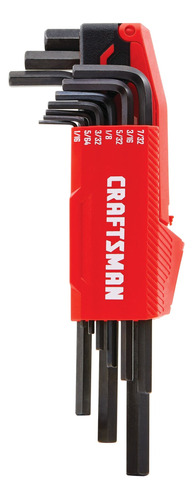  Juego De 10 Llaves Craftsman Allen Tipo L - Sistema Mm