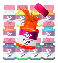 Comprar Kit 10 Cores Tinta Pva Fosca Artesanato 37ml Arte Escolar