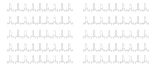 90 Piezas De Minicaballete, Soporte Para Platos De Plástico