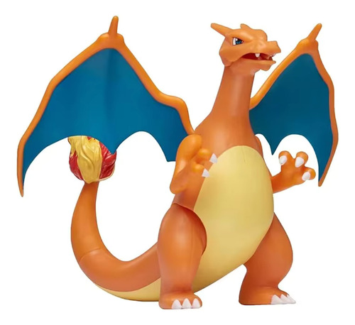 Conj. Pokemon Brinquedo Charizard Pikachu Charmander Bubasau
