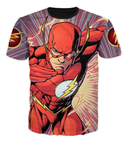  Camiseta Flash Superheroe Dc Comics Niño Exclusiva
