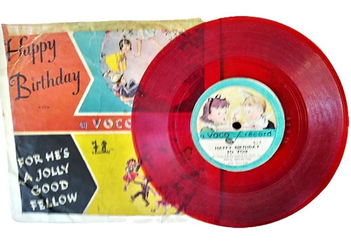 Vinilo Happy Birthday Feliz Cumpleaños Inglés - Voco 1950