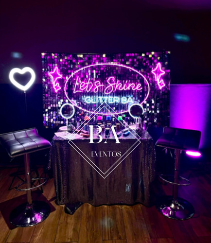 Espejo Fotos - Túnel Led - 360 - Glitter - Neón - Eventos -