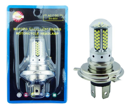 Ampolleta H4 Para Moto 120 Luz Led 