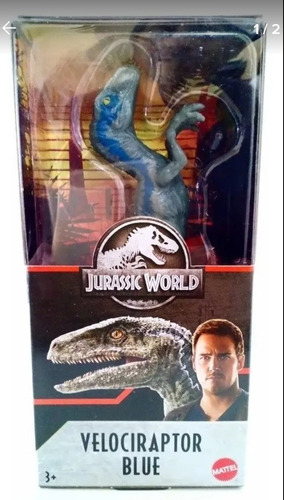 Imagen 1 de 9 de Dinosaurio Velociraptor Blue Jurasick Articulado Mattel