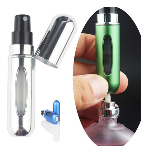 Mini Atomizadores Para Perfume Recargable Capsula Viajes X5
