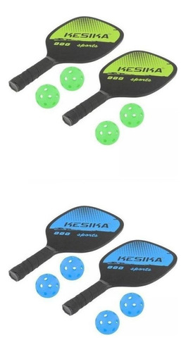 4 Piezas Raquetas Pickleball Paddle Bolsa De Almacenamiento