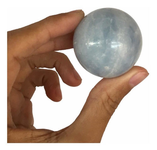 Esfera De Cuarzo Y Piedra Natural: Calcita Azul