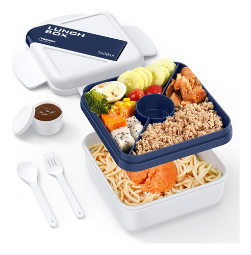 Pedeco Lonchera Bento Para Adultos Y Ninos (48 Onzas), Caja