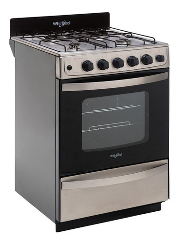 Cocina Whirlpool WFX57DW 4 multigas inox puerta visor