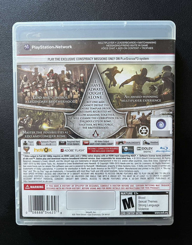 Assassins Creed Brotherhood - Ps3