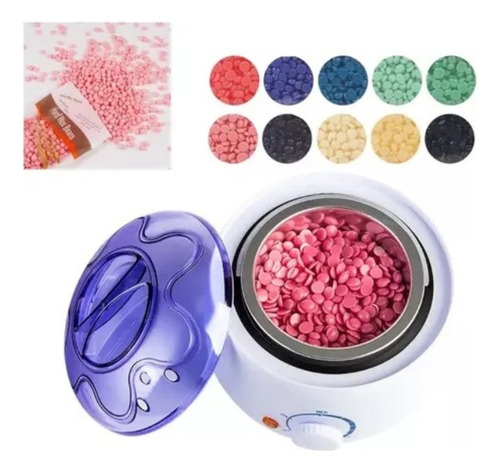 Olla Calentadora De Cera + Cera Elástica De Regalo