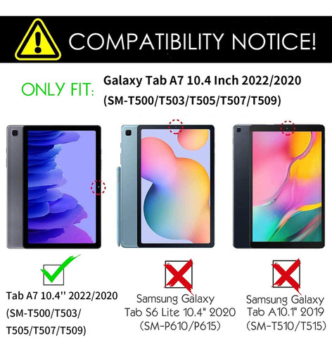 Funda C/teclado Táctil Mouse Lápiz P/galaxy Tab A7 10.4'' Ñ
